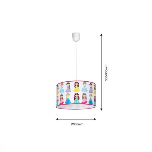 Pendant lamp PRINCESS 1xE27