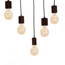 Pendant lamp JACK 5xE27 Orzech