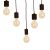 Pendant lamp JACK 5xE27 Orzech
