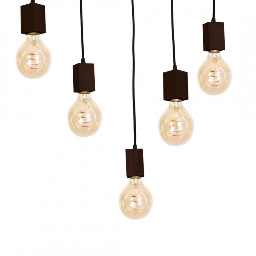 Pendant lamp JACK 5xE27 Orzech