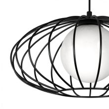 Pendant lamp KRONOS BLACK 1xE14