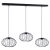 Pendant lamp KRONOS BLACK 3xE14