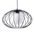 Pendant lamp KRONOS BLACK 3xE14