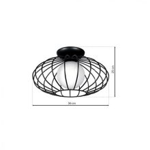 Ceiling  lamp KRONOS BLACK 1xE14