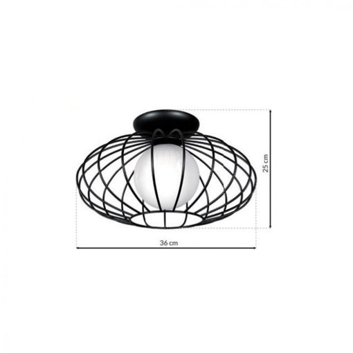 Ceiling  lamp KRONOS BLACK 1xE14
