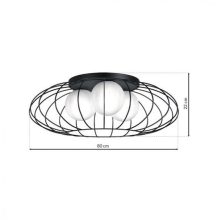 Ceiling  lamp KRONOS BLACK 3xE14