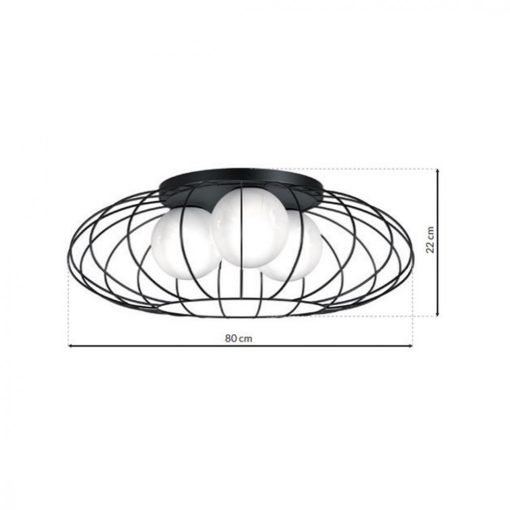 Ceiling  lamp KRONOS BLACK 3xE14