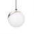 Pendant lamp SFERA BLACK/CHROME 1xE14