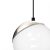Pendant lamp SFERA BLACK/CHROME 1xE14