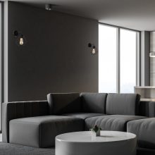 Wall lamp COLIN BLACK 1xE27