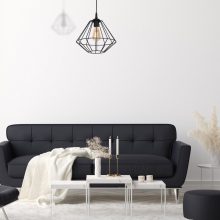 Pendant lamp COLIN BLACK 1xE27