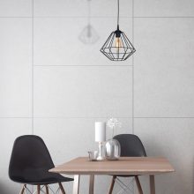 Pendant lamp COLIN BLACK 1xE27