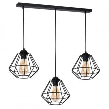 Pendant lamp COLIN BLACK 3xE27