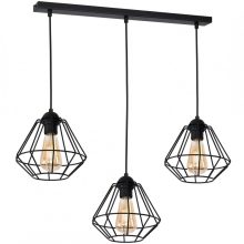 Pendant lamp COLIN BLACK 3xE27