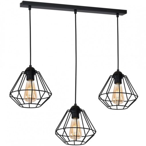 Pendant lamp COLIN BLACK 3xE27