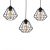 Pendant lamp COLIN BLACK 3xE27