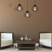 Pendant lamp COLIN BLACK 3xE27