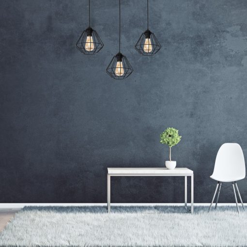 Pendant lamp COLIN BLACK 3xE27