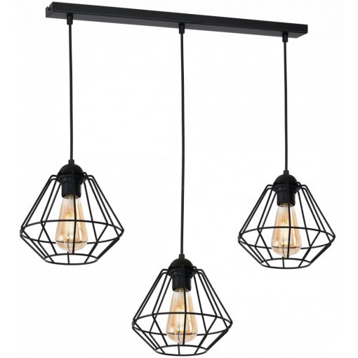 Pendant lamp COLIN BLACK 3xE27