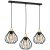 Pendant lamp KANE BLACK 3xE27