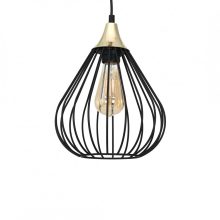 Pendant lamp KANE BLACK 3xE27