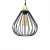 Pendant lamp KANE BLACK 3xE27