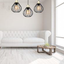 Pendant lamp KANE BLACK 3xE27