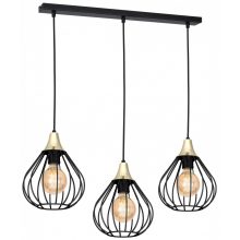Pendant lamp KANE BLACK 3xE27