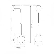 Wall lamp PARMA 1xE14