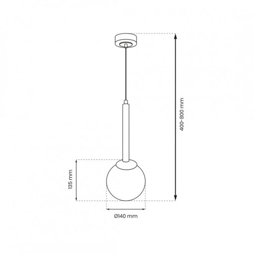 Pendant lamp PARMA 1xE14