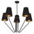 Chandelier VICTORIA BLACK 5xE27