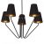 Chandelier VICTORIA BLACK 5xE27
