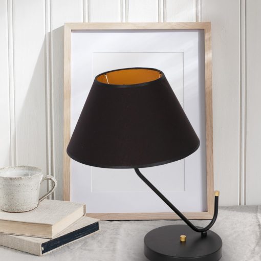 Table lamp VICTORIA BLACK 1xE27