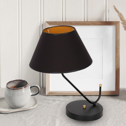 Table lamp VICTORIA BLACK 1xE27