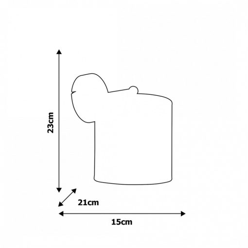 Wall lamp UNICORN 1xE27
