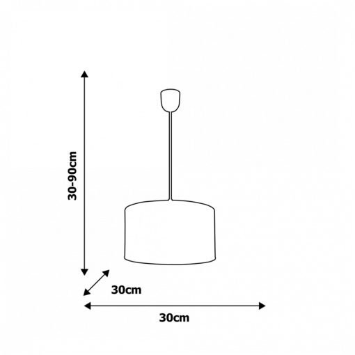Pendant lamp UNICORN 1xE27