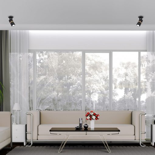 Wall lamp VIDAR BLACK 1xGU10
