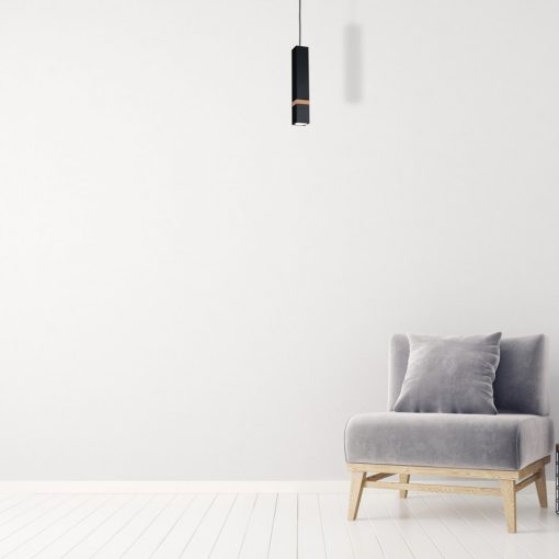 Pendant lamp VIDAR BLACK 1xGU10