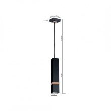 Pendant lamp VIDAR BLACK 1xGU10