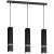 Pendant lamp VIDAR BLACK 3xGU10