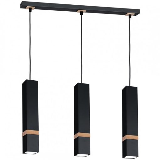 Pendant lamp VIDAR BLACK 3xGU10