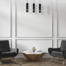 Pendant lamp VIDAR BLACK 3xGU10