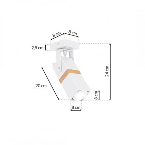 Wall lamp VIDAR WHITE 1xGU10