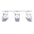 Ceiling  lamp VIDAR WHITE 3xGU10