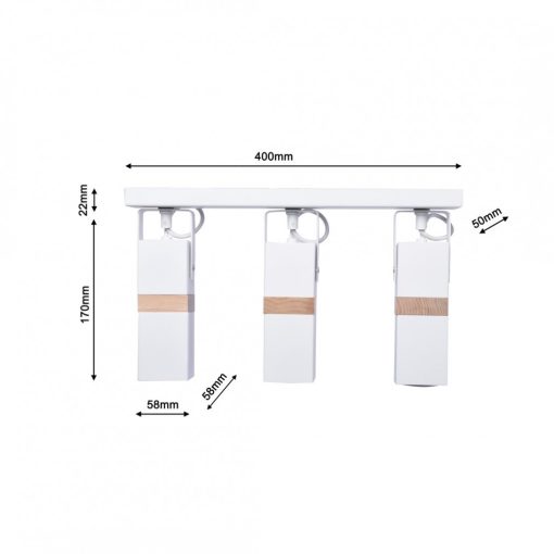 Ceiling  lamp VIDAR WHITE 3xGU10