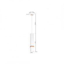 Pendant lamp VIDAR WHITE 1xGU10