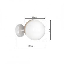 Wall lamp SFERA WOOD 1xE14