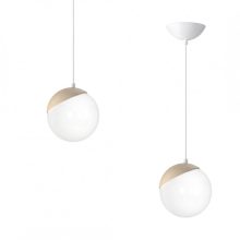 Pendant lamp SFERA WOOD 1xE14