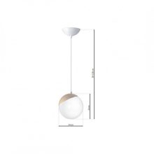 Pendant lamp SFERA WOOD 1xE14
