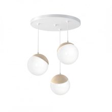 Pendant lamp SFERA WOOD 3xE14